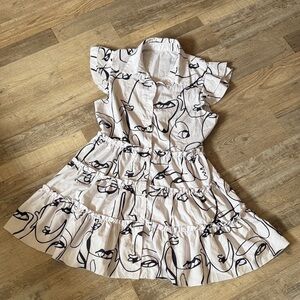 Stylish Women’s Dress with Abstract Print size S